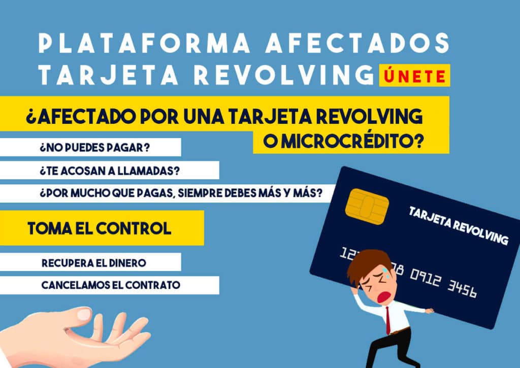 Plataforma afectados tarjetas revolving y microcredito, minicredito o prestamo rapido