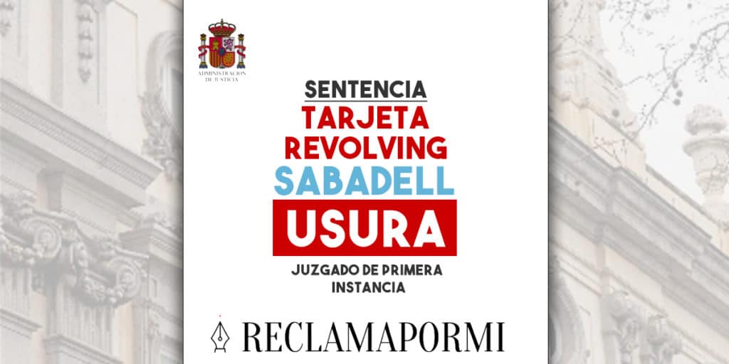 Sentencias revolving SABADELL
