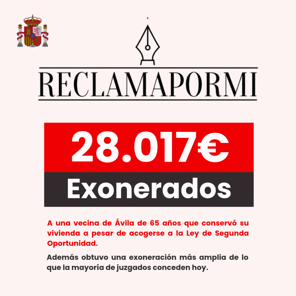 28.017€ exonerados para una vecina de Ávila que conservó su vivienda y obtuvo una resolución más amplia de lo que la ley exige